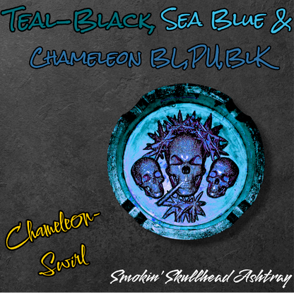 Smokin' Skullhead Ashtrays