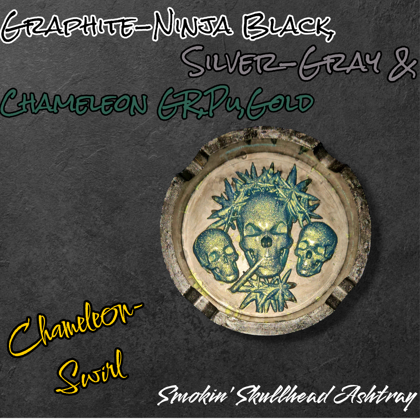 Smokin' Skullhead Ashtrays