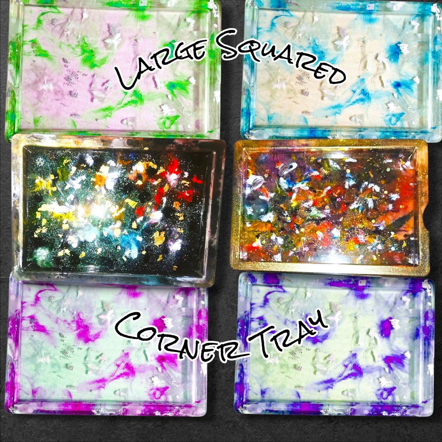 Large Squared Corner Tray