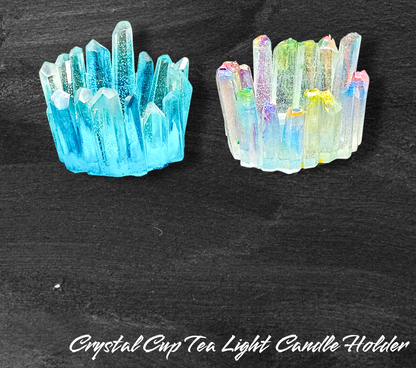 Crystal Cup Tea Light Candle Holder