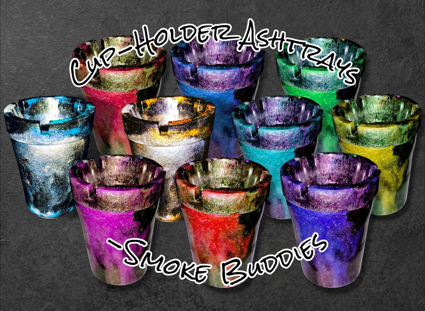 Cup-Holder Ashtrays