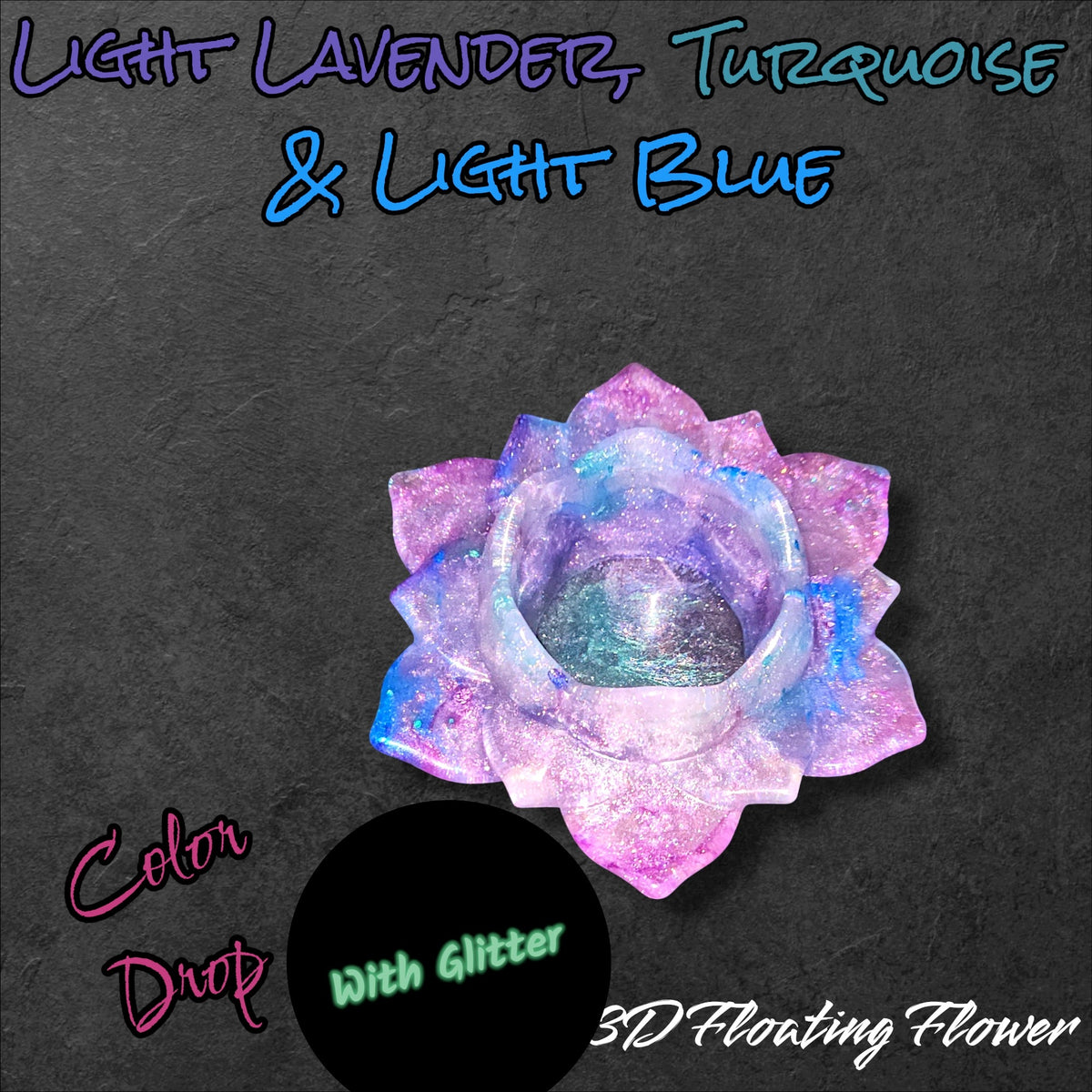 3D Floating Flower Candle Holder